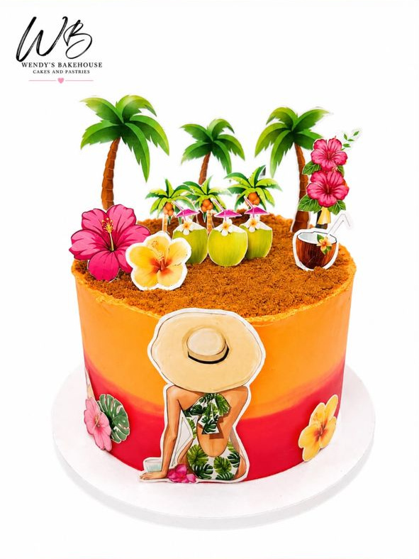 Tropical Getaway Cake